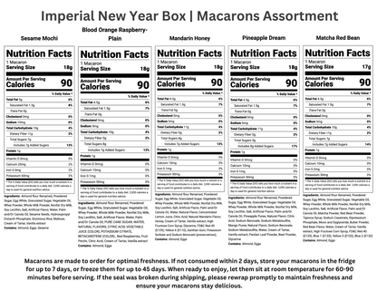 Imperial New Year Assortment — 50 Fresh Macarons