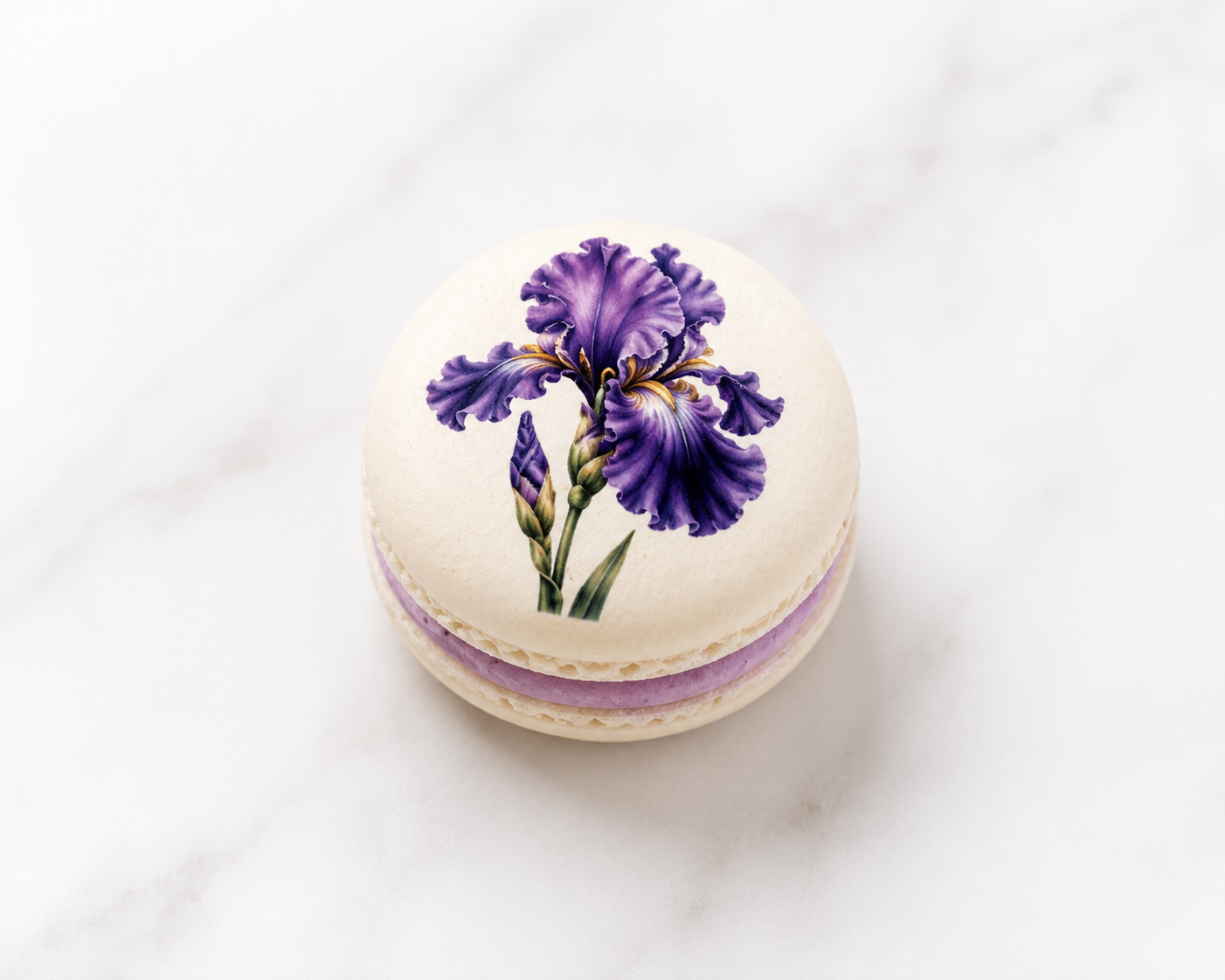 Iris Flower French Macarons