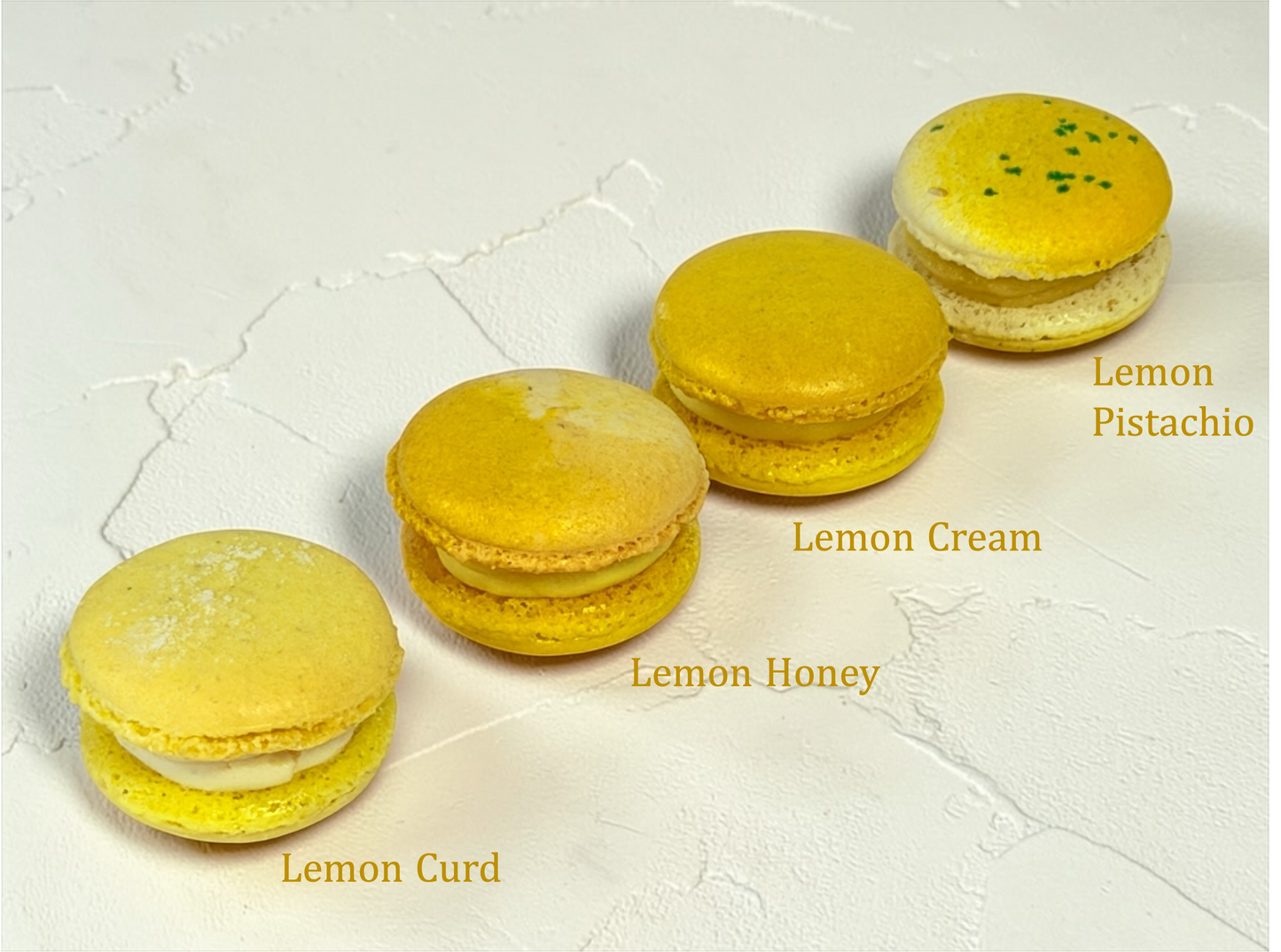 Lemon Vibe: A Flavorful Quartet of French Macarons in One Set | 36 Pack
