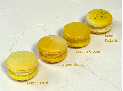 Lemon Vibe: A Flavorful Quartet of French Macarons in One Set | 36 Pack