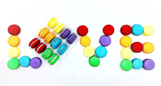 Love is Love V.1 | French Macaron Value Pack | Pride Macarons Available in 6 or 12 Pack - Macaron Centrale6 Pack