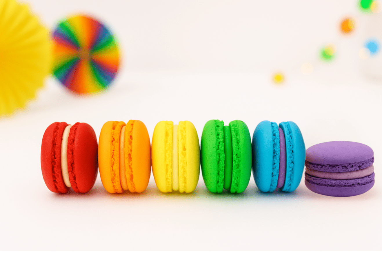 Love is Love V.1 | French Macaron Value Pack | Pride Macarons Available in 6 or 12 Pack - Macaron CentralePride6 Pack
