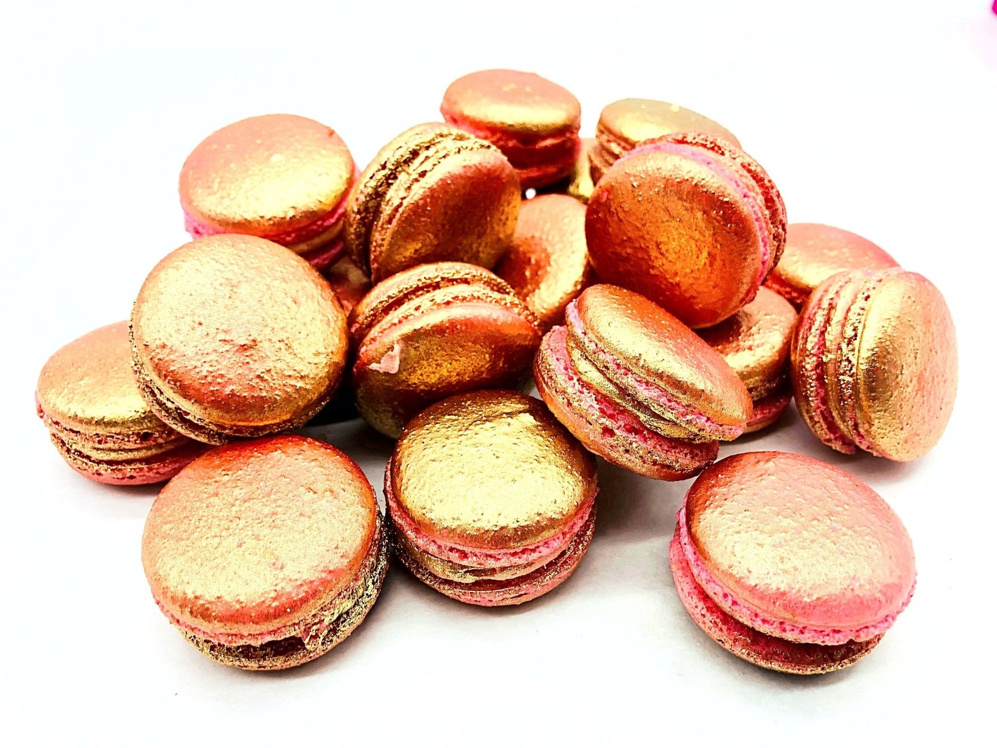 Luxe Mac | Rose Gold Macarons | Ideal for celebratory events. - Macaron Centrale6 Pack