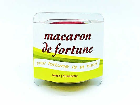 Macaron de Fortune | Fortune (French) Cookies | Lemon & Strawberry Macaron - Macaron Centrale2 Set