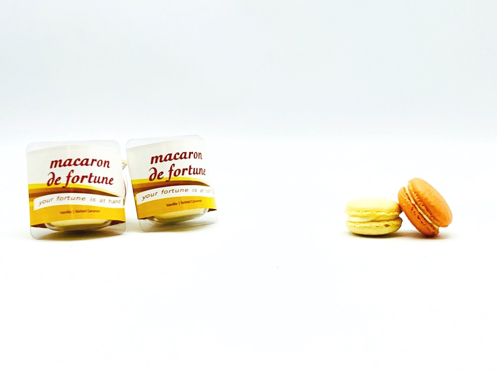 Macaron de Fortune | Fortune (French) Cookies | Vanilla & Salted Caramel - Macaron Centrale2 Set