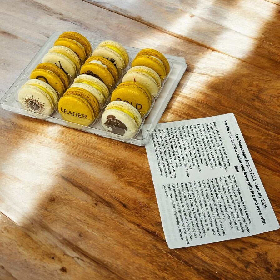 Macroscopes: The Leo Edition | Taste of Your Future. - Macaron Centrale12 Pack