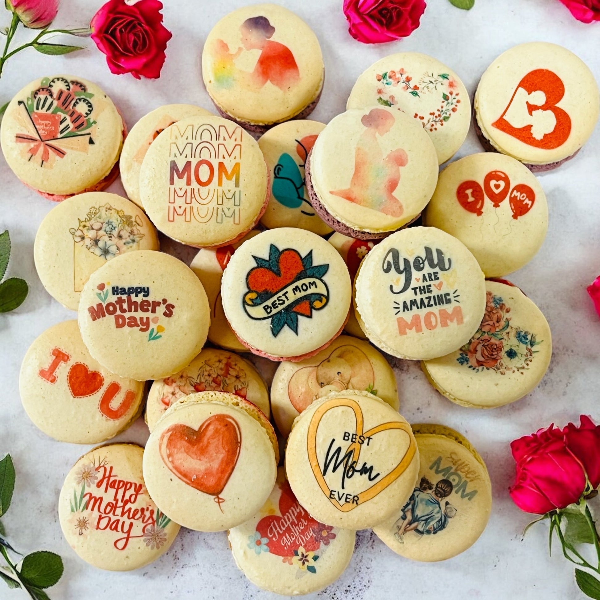 Mom’s Surprise Treat Box – 24 Macarons - Macaron CentraleMother's Day