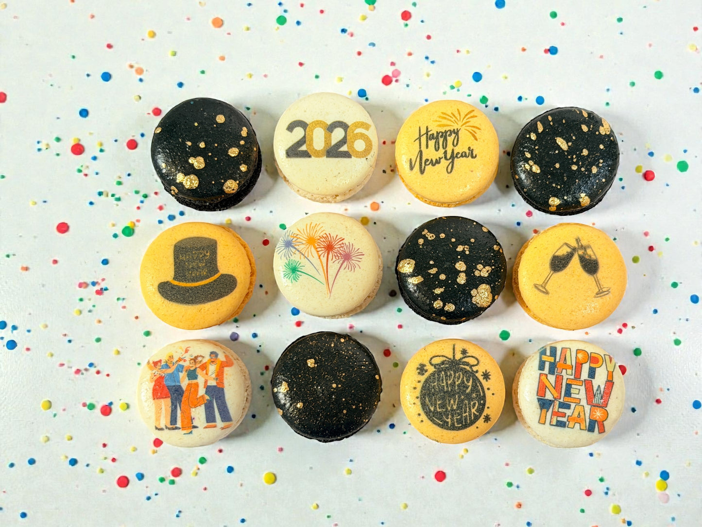 New Year Celebration Macarons Gift Box