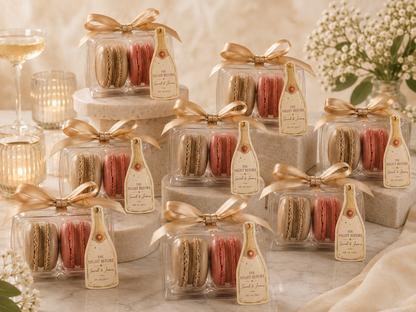 The Night Before | Rehearsal Dinner Macaron Favors | Personalized 2 Pack Wedding Favors