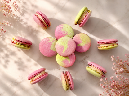 Naturally Vegan Guava French Macarons – Tropical Guava Flavor | Handmade Dairy-Free Almond Cookies