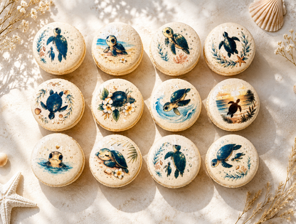Ocean Turtle Dreams French Macarons