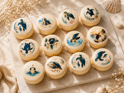 Ocean Turtle Dreams French Macarons