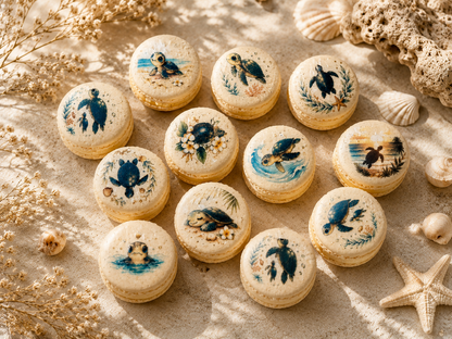 Ocean Turtle Dreams French Macarons
