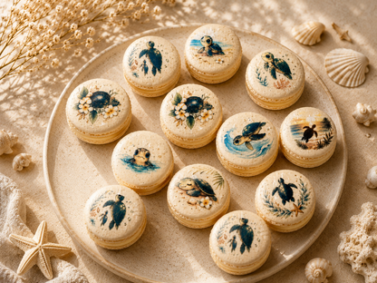Ocean Turtle Dreams French Macarons