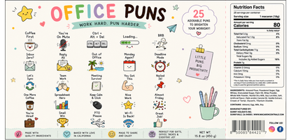 Office Pun French Macarons | Funny Coworker Gift | 25 Adorable Office-Themed Macarons