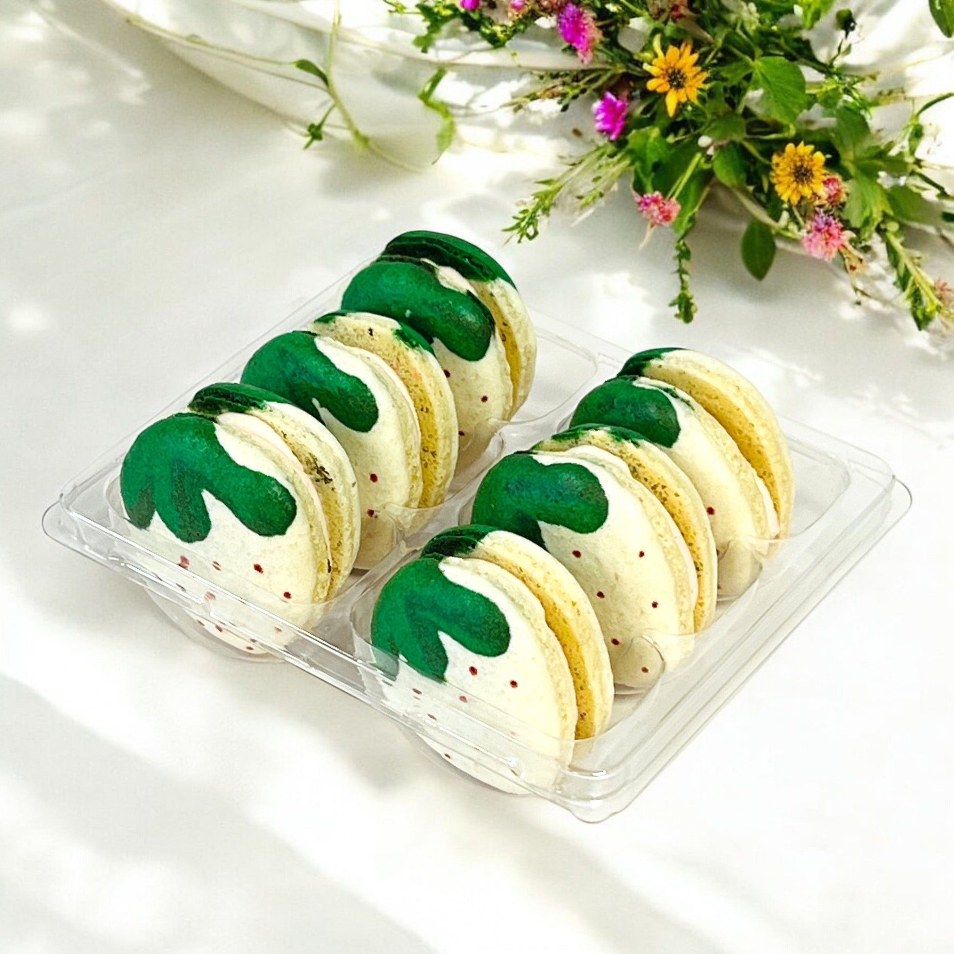 Pineberry - Shaped French Macarons - Macaron CentraleClassic12 Pack
