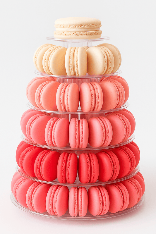 Pink Ombre Macaron Tower - Macaron Centrale3 Tiers