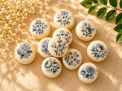 Porcelain Bloom French Macaron Set