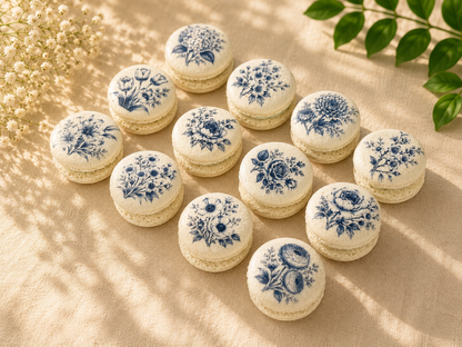 Porcelain Bloom French Macaron Set