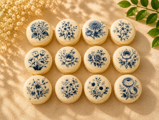 Porcelain Bloom French Macaron Set