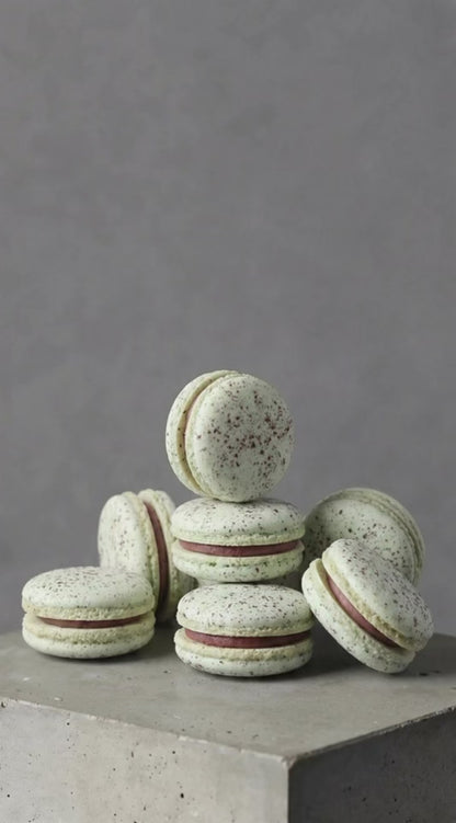 All Natural Vegan Blueberry Grape French Macarons | Available in 4 & 12 Pack