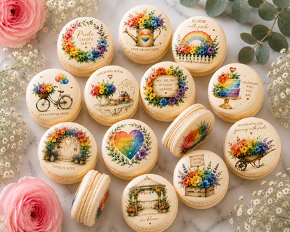 Pride Garden Party French Macarons