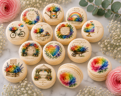 Pride Garden Party French Macarons