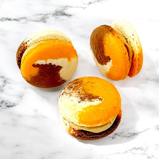 Pumpkin Spice Latte French Macarons - Macaron Centrale6 Pack