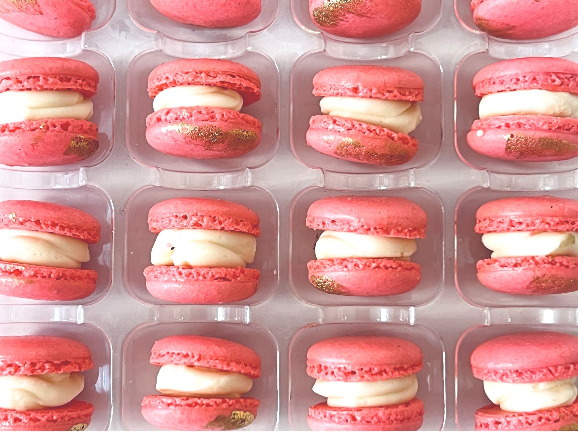 Rosewater Mini Macarons - Perfect for Decorating Cupcakes, Cakes, Ice Cream, and More! (Copy) (Copy) (Copy) (Copy) - Macaron Centrale16 Pack