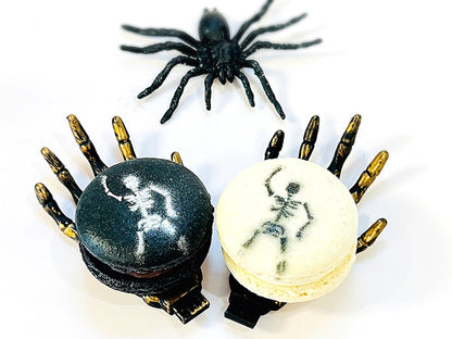 Skeleton French Macaron Set | Pick Your Own Flavor | Ideal for celebratory events - Macaron Centrale6 Pack