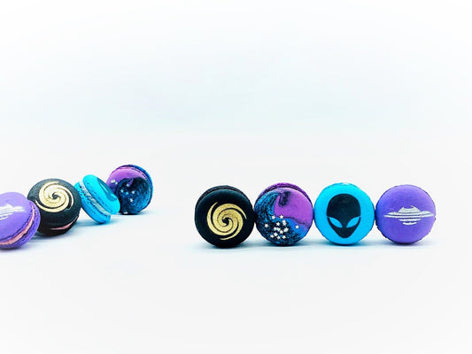 Space Edition Mac Collection | Available in 12 or 24 Pack | Perfect for Space Themed Party - Macaron Centrale6 pack