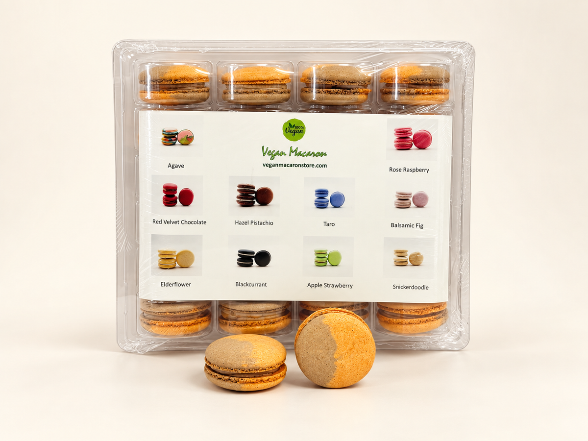 All Natural Spiced Orange Vegan Macarons (Wholesale 24 or 48 Pack)