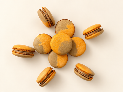 All Natural Spiced Orange Vegan Macarons (Wholesale 24 or 48 Pack)