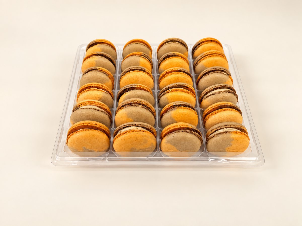 All Natural Spiced Orange Vegan Macarons (Wholesale 24 or 48 Pack)