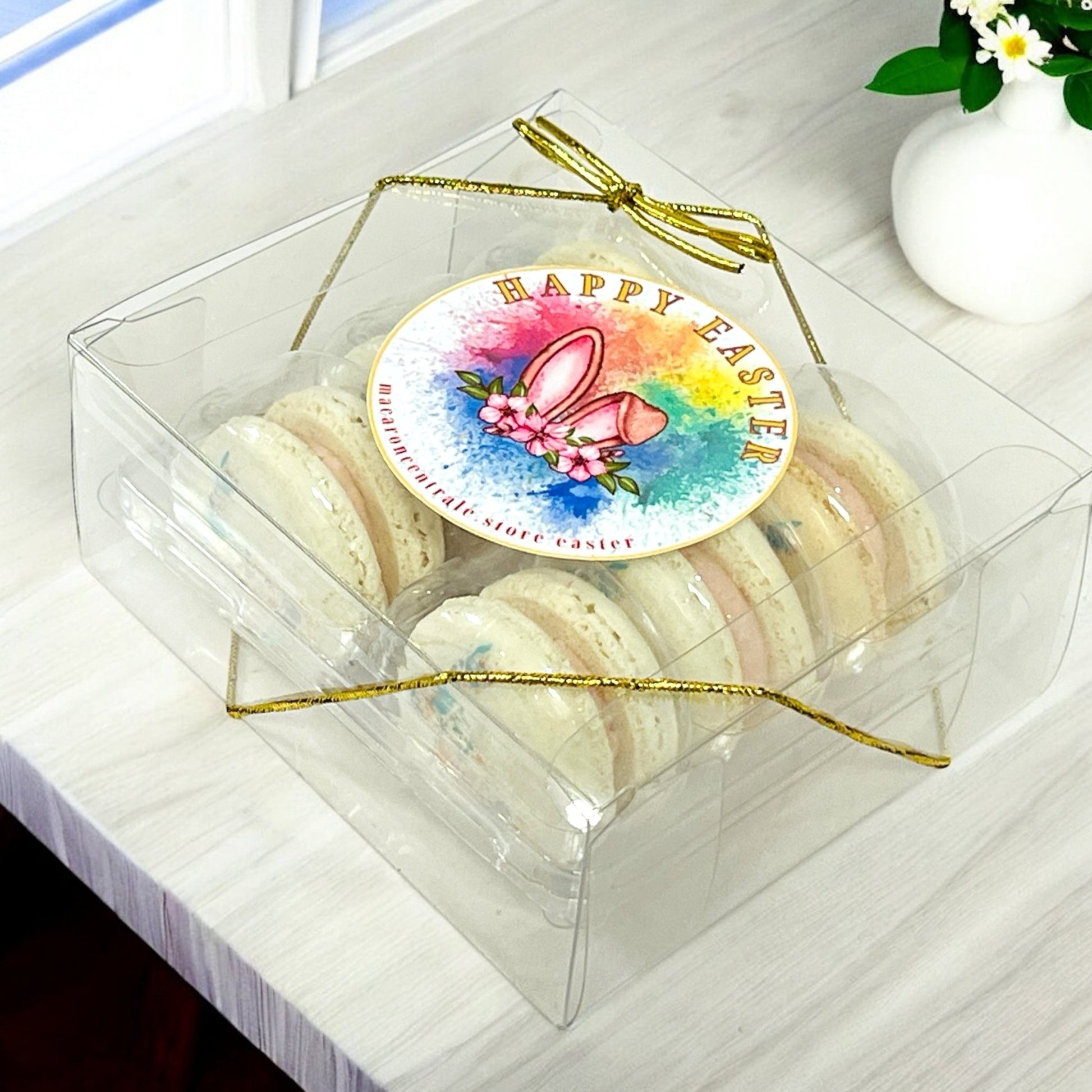 Springtime Macaron Set – Beautiful & Delicious - Macaron CentraleEasterClear Gift Box6 Pack