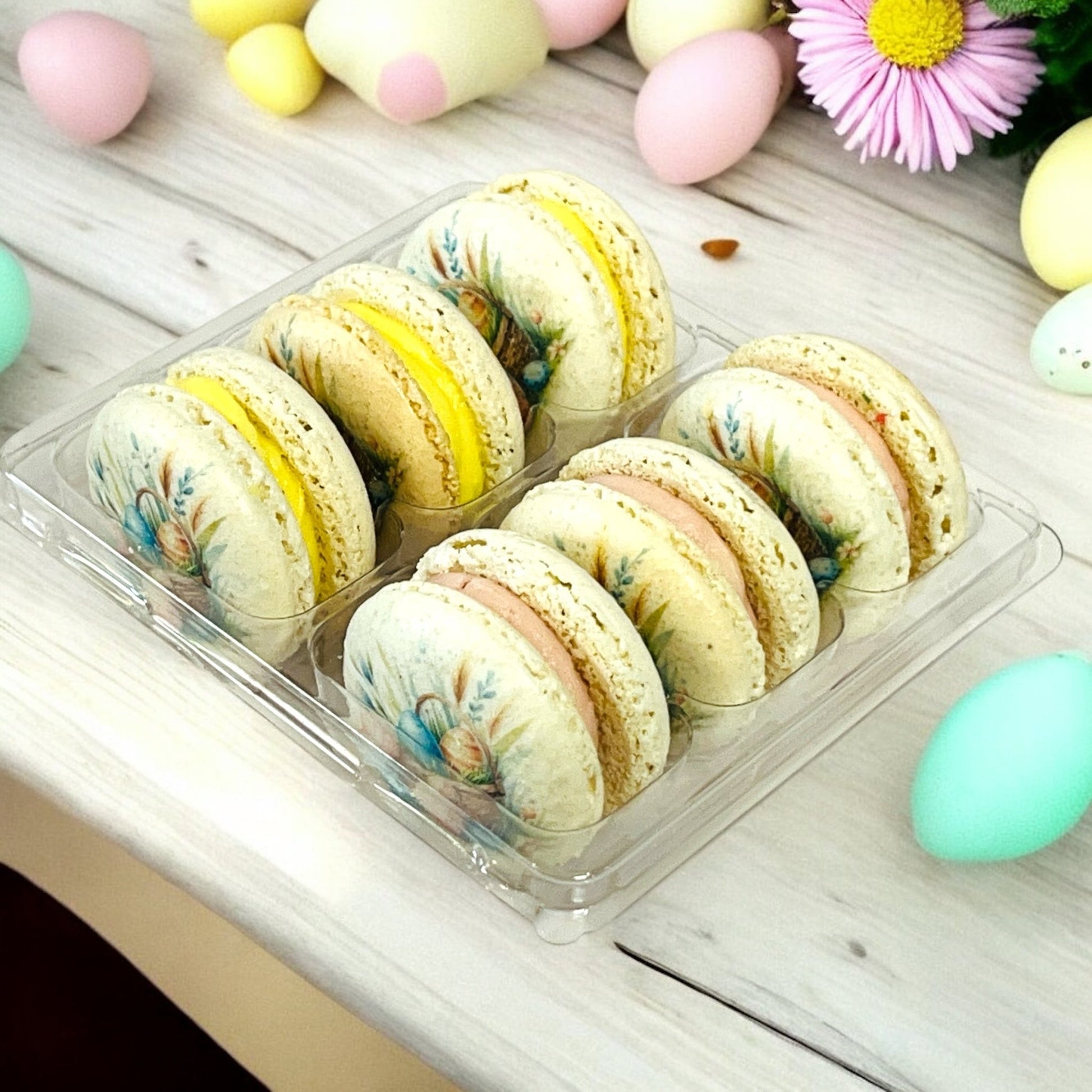 Springtime Macaron Set – Beautiful & Delicious - Macaron CentraleEasterStandard6 Pack