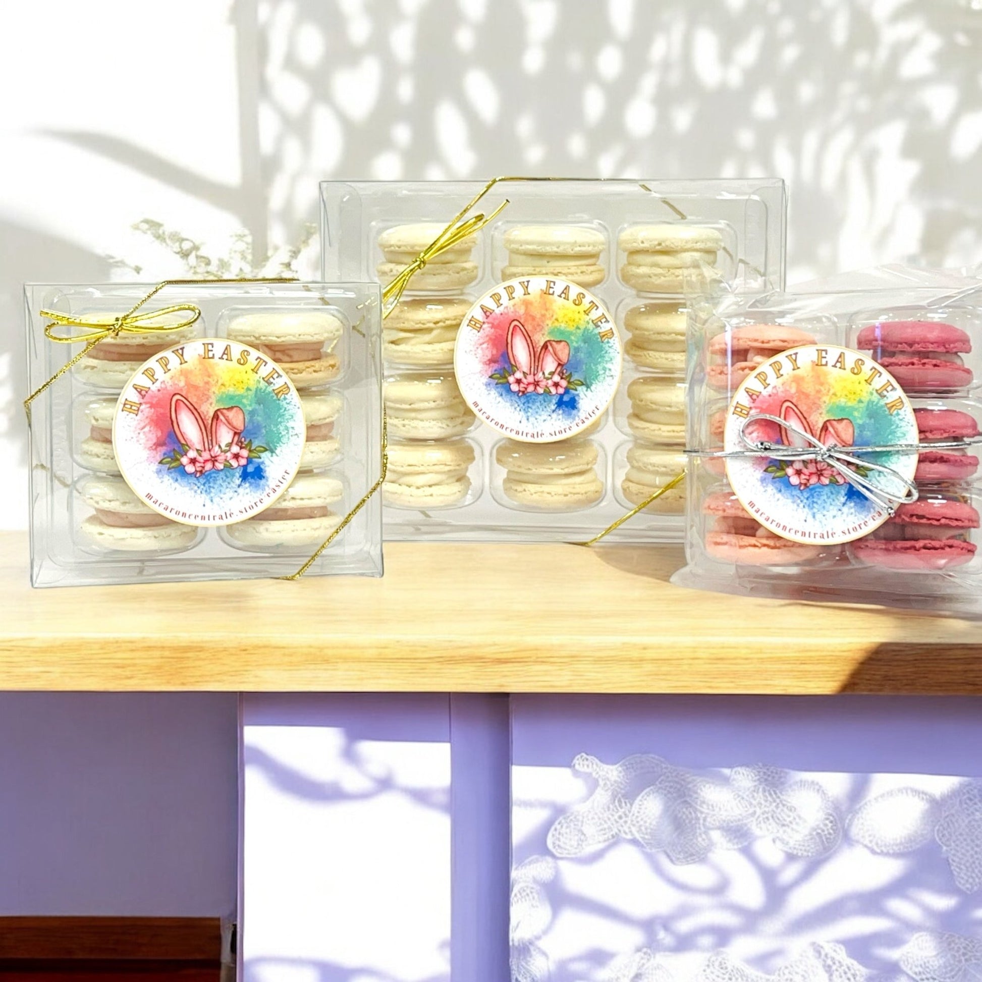 Springtime Macaron Set – Beautiful & Delicious - Macaron CentraleEasterClear Gift Box6 Pack