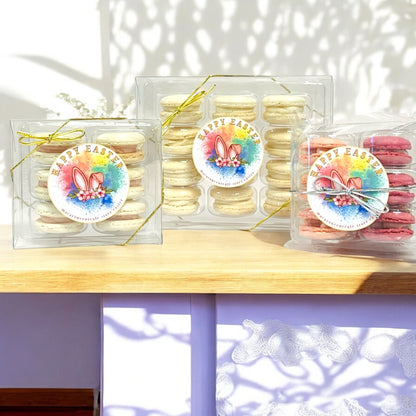 Springtime Macaron Set – Beautiful & Delicious - Macaron CentraleEasterClear Gift Box6 Pack