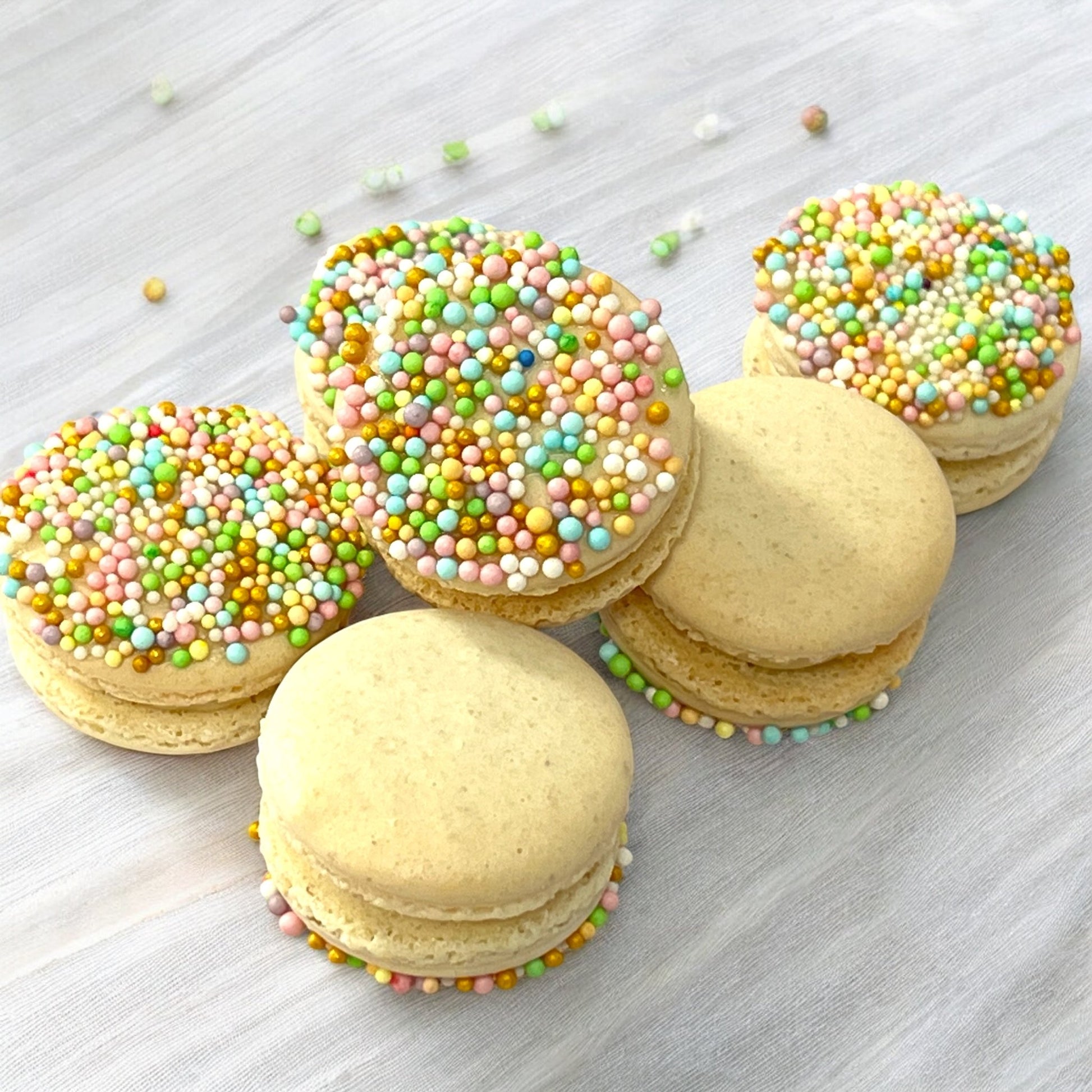 Sprinkle Joy! Pastel - Perfect Macarons for Spring - Macaron CentraleEasterBest Seller Flavors6 Pack