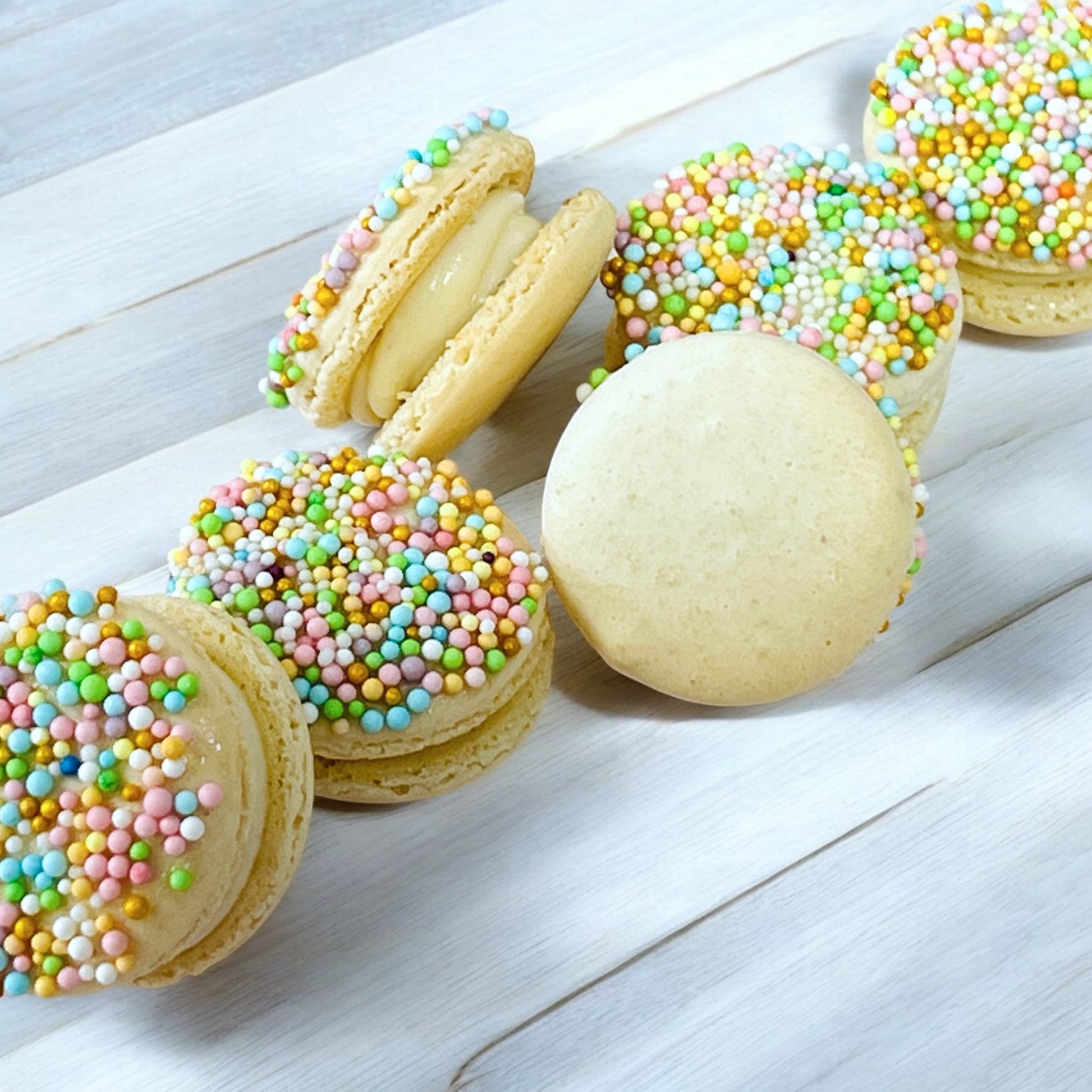 Sprinkle Joy! Pastel - Perfect Macarons for Spring - Macaron CentraleEasterBest Seller Flavors6 Pack