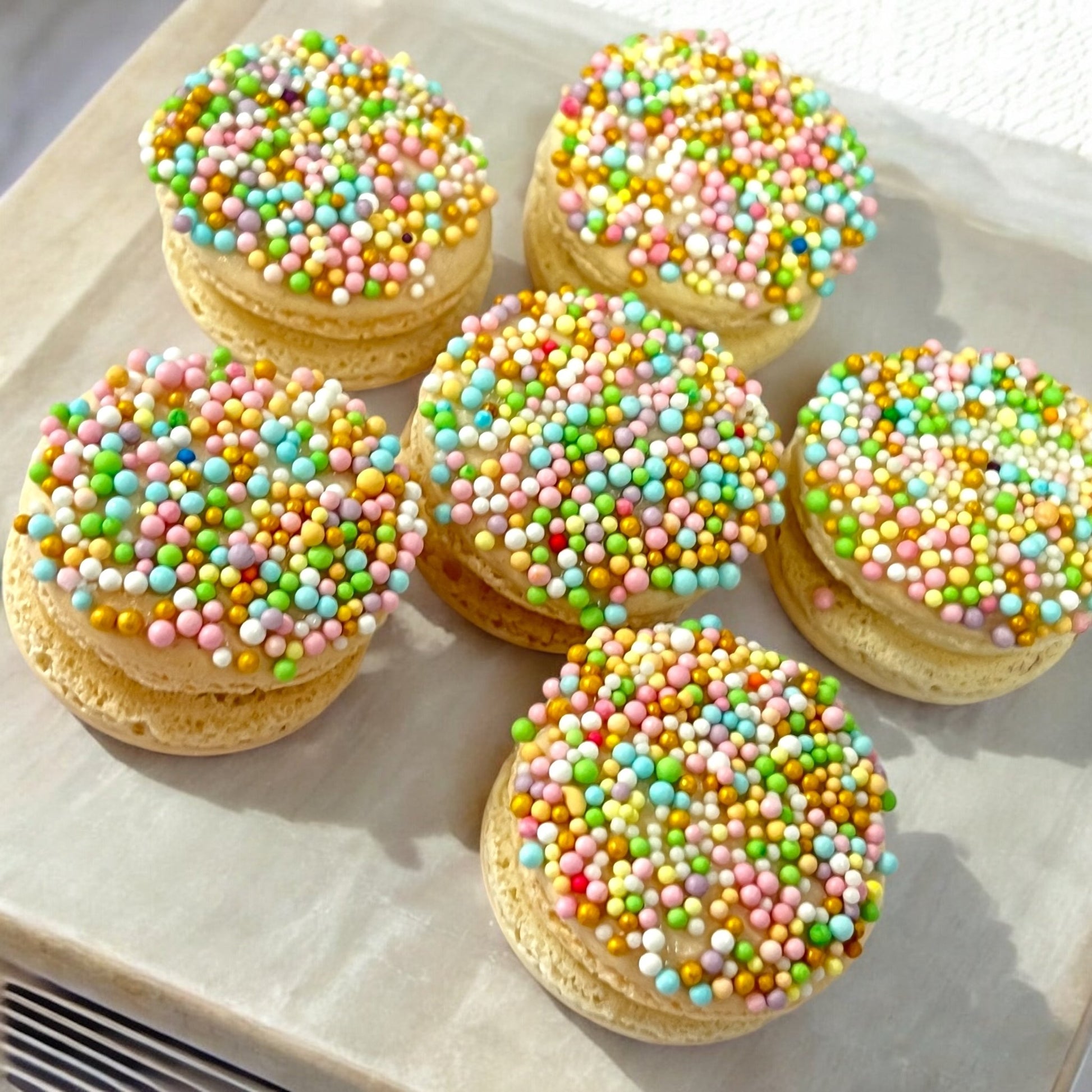 Sprinkle Joy! Pastel - Perfect Macarons for Spring - Macaron CentraleEasterBest Seller Flavors6 Pack