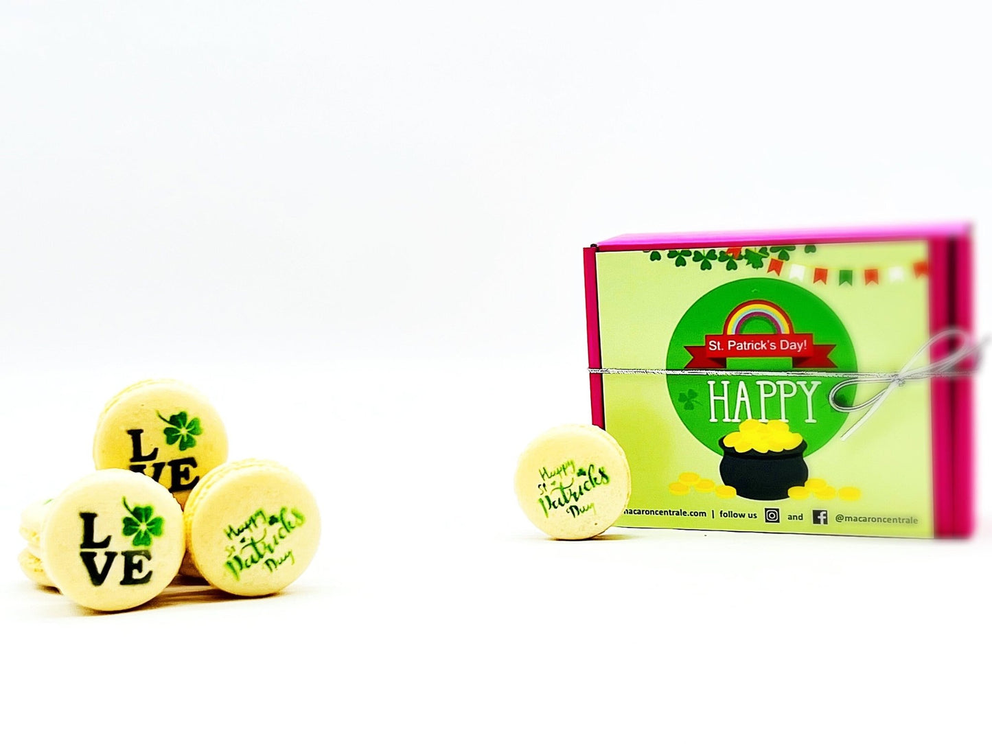 St. Patrick's Day French Macaron Set #3 | 6 Pack | Perfect for upcoming St. Patrick's Day Celebration - Macaron Centrale