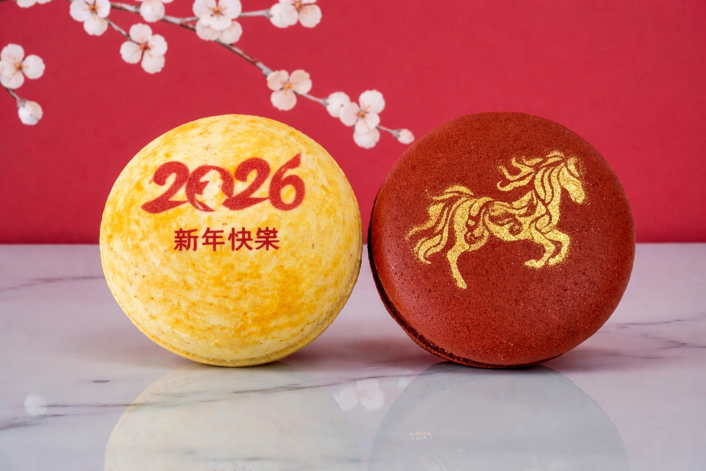 Year of the Horse Vegan Macaron Set