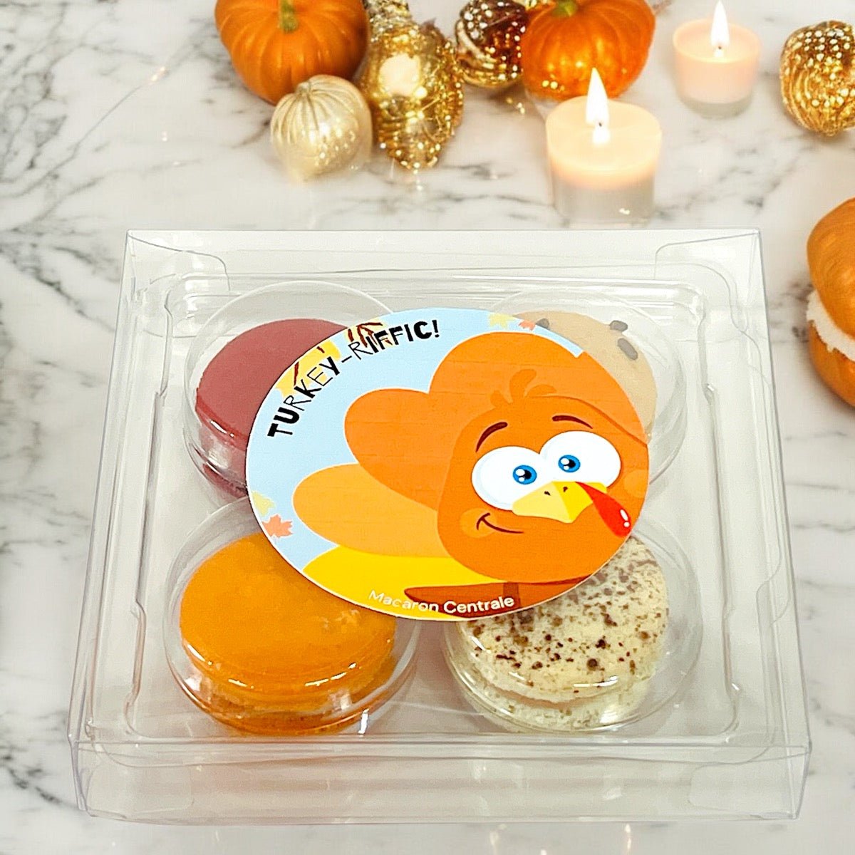 Thanksgiving Macaron Gift Pack - Macaron CentraleThanksgivings6 Pack of 4Turkey - riffic
