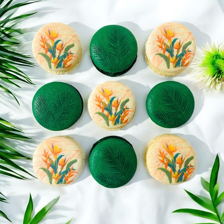 The Ultimate Mango Dessert Tower – Sweet & Stylish! - Macaron Tower Included - Macaron CentraleMango Cream Cheese | Coconut Passion Fruit | Tamarind Pineapple3 Tiers