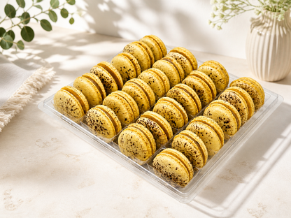 All Natural Tiramisu Caramel Vegan Macarons