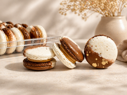 Caramel Chocolate Truffle Macarons – 50 Pack