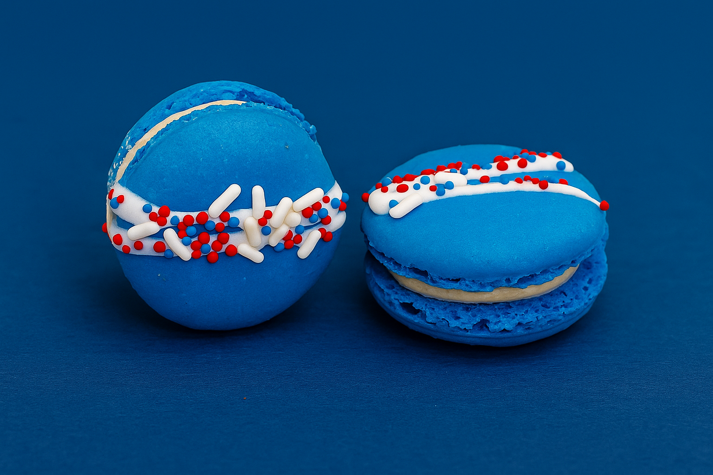 United States of Macarons | Patriotic Red, White, Blue Pack French Macarons |