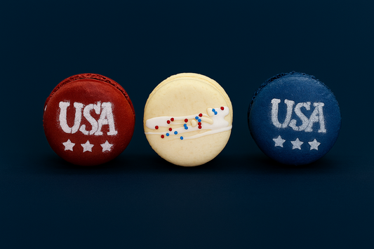 United States of Macarons | The Red, White, Blue USA Pack French Macarons