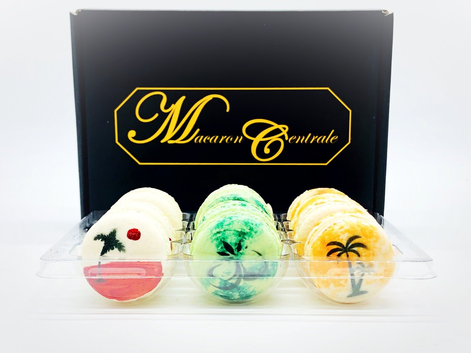 Vacation Macaron Set | 12 Pack | 'n Free Shipping | a great gift for any occasion - Macaron Centrale